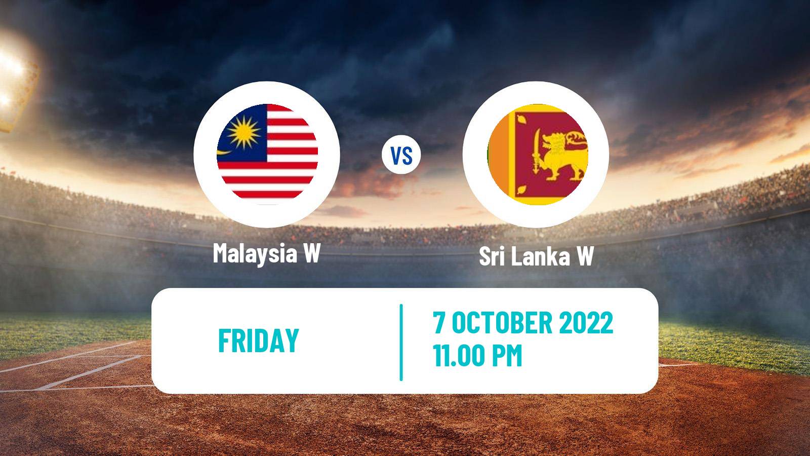 Cricket T20 Asia Cup Women Malaysia W - Sri Lanka W
