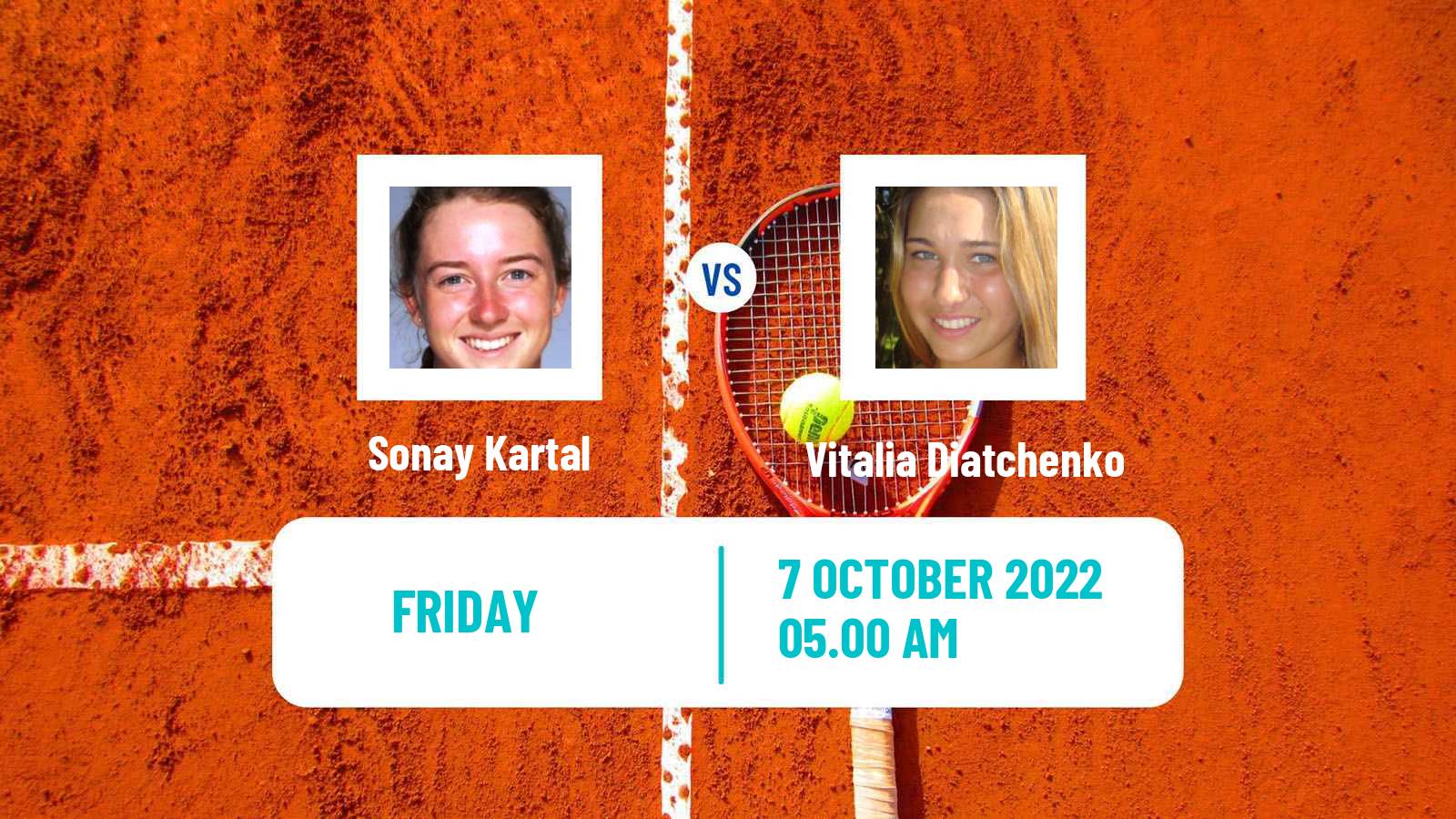 Tennis ITF Tournaments Sonay Kartal - Vitalia Diatchenko