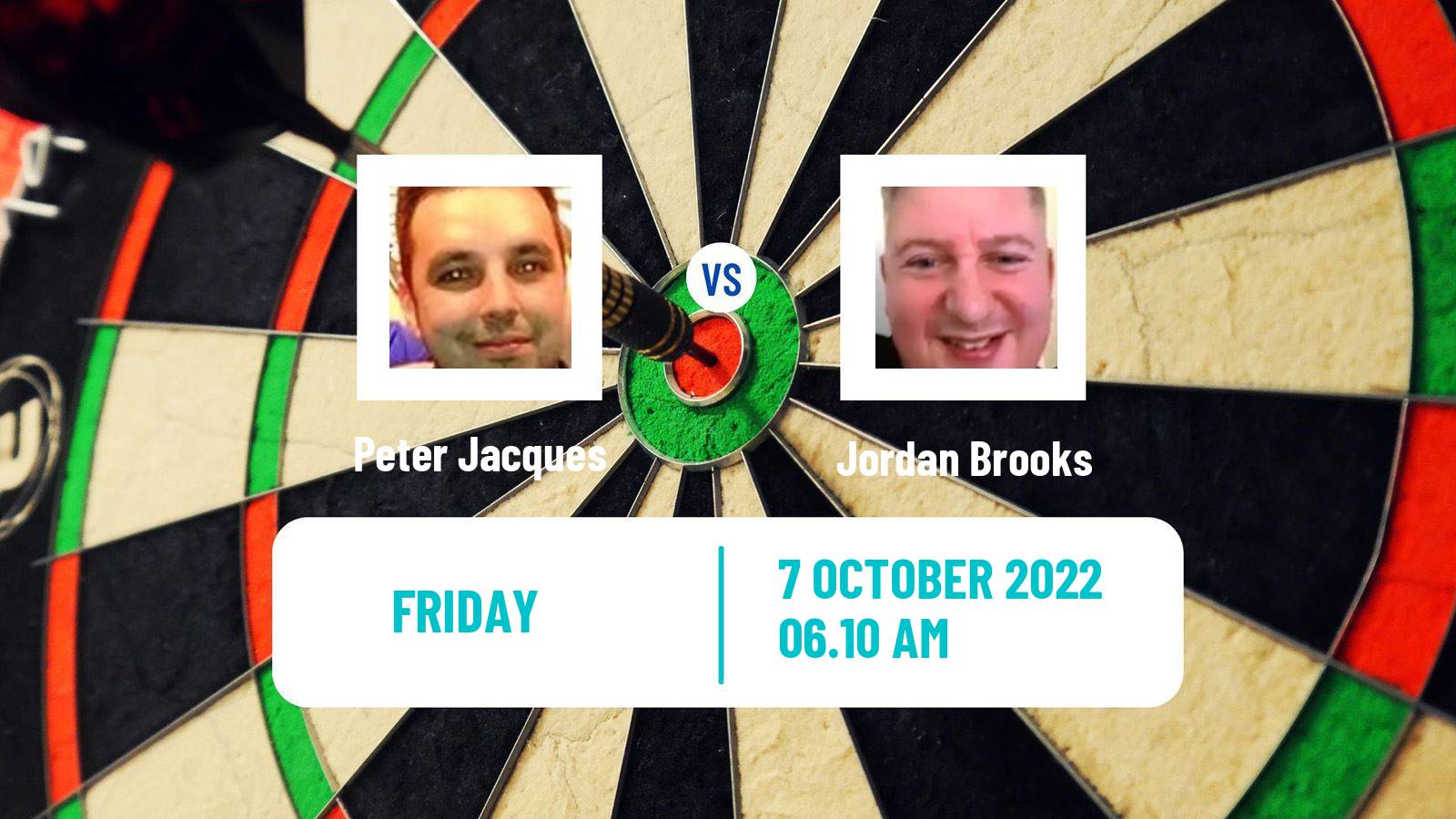 Darts Darts Peter Jacques - Jordan Brooks