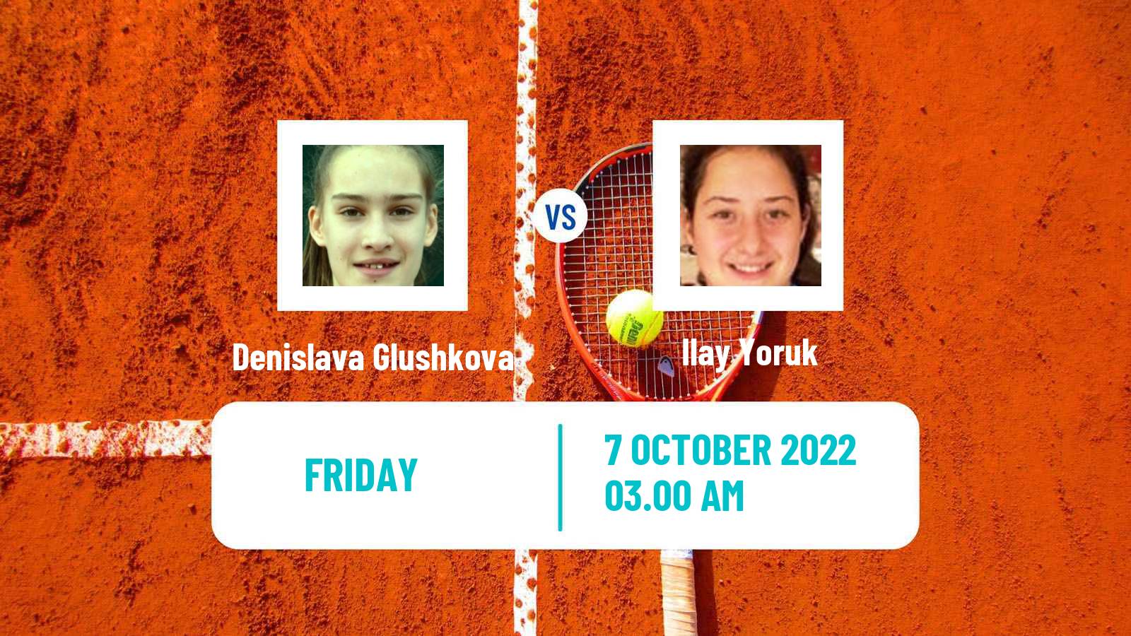 Tennis ITF Tournaments Denislava Glushkova - Ilay Yoruk