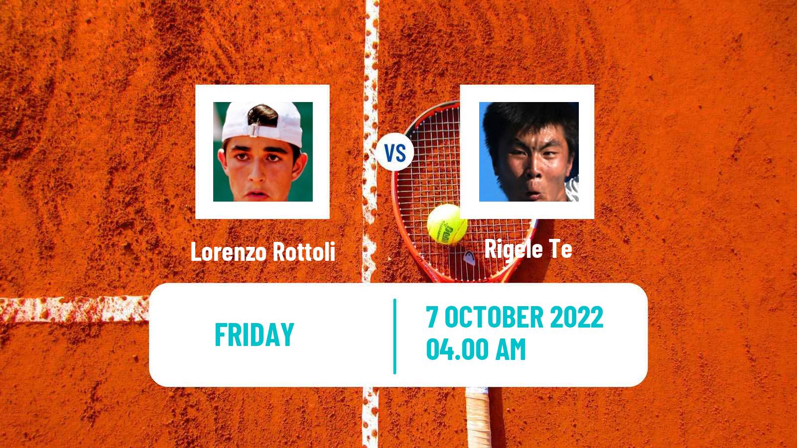 Tennis ITF Tournaments Lorenzo Rottoli - Rigele Te