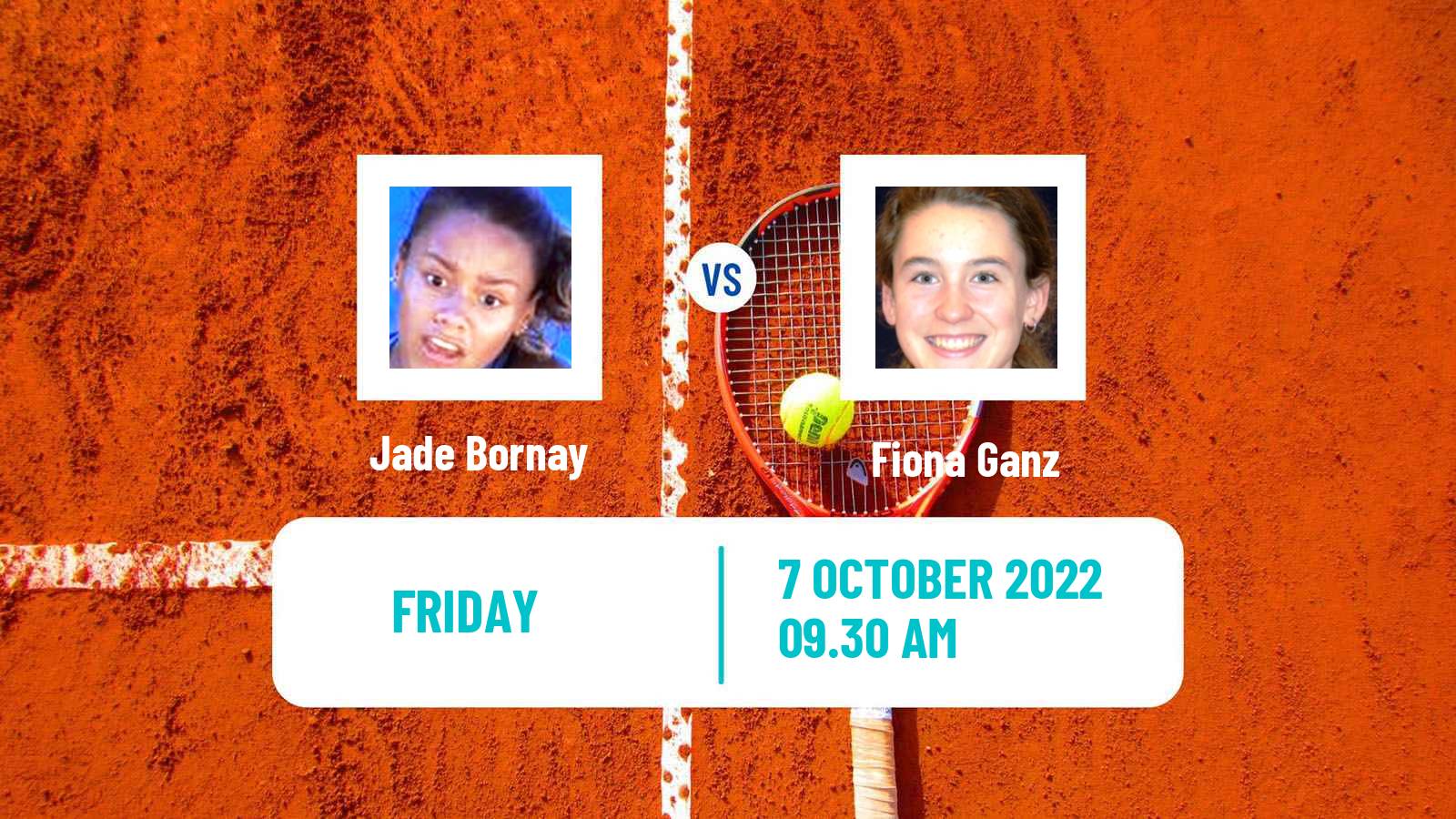 Tennis ITF Tournaments Jade Bornay - Fiona Ganz