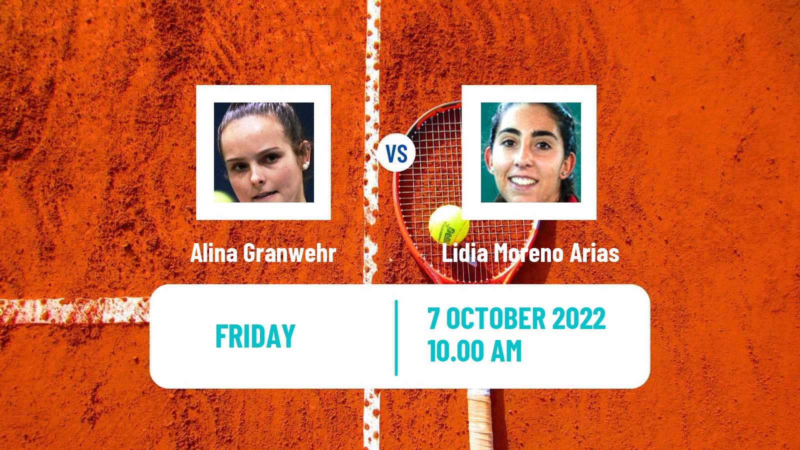 Tennis ITF Tournaments Alina Granwehr - Lidia Moreno Arias