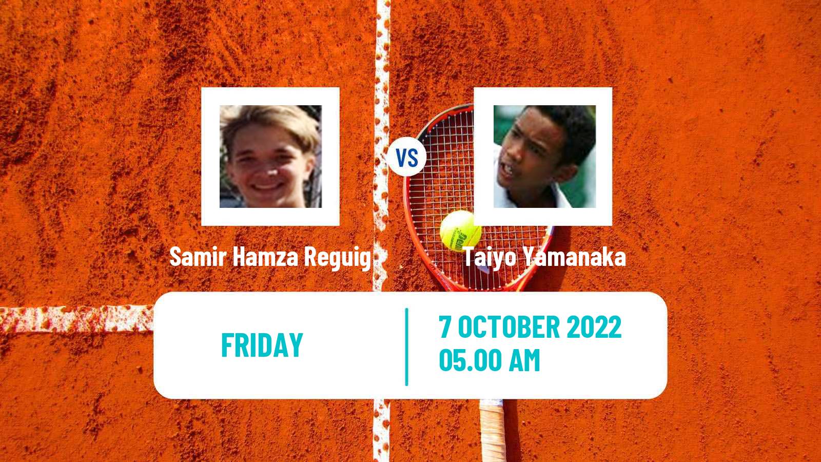 Tennis ITF Tournaments Samir Hamza Reguig - Taiyo Yamanaka