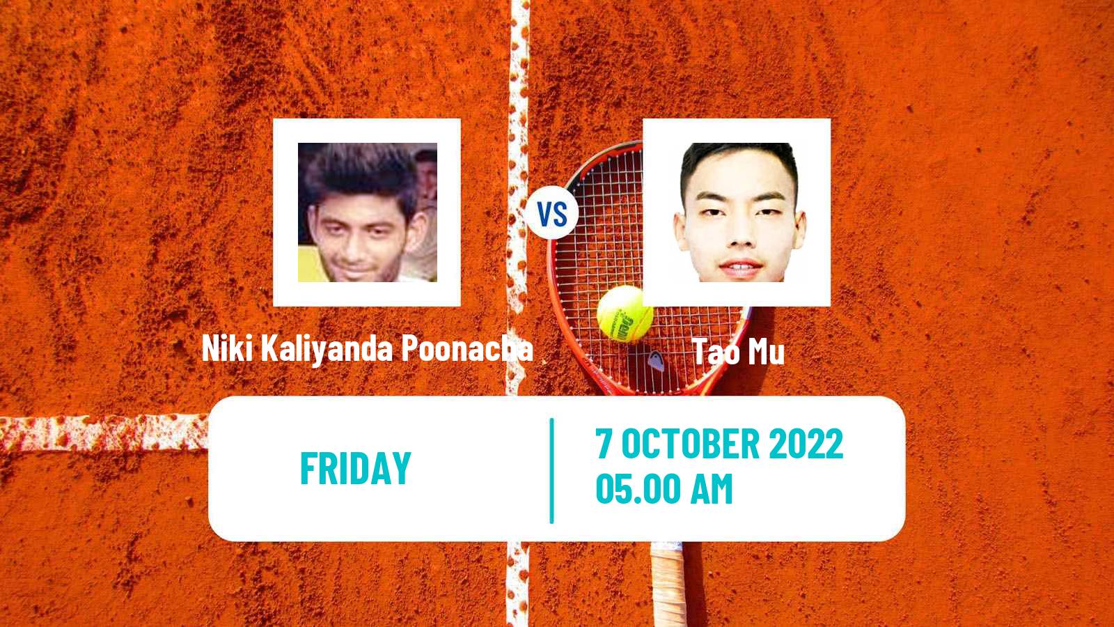 Tennis ITF Tournaments Niki Kaliyanda Poonacha - Tao Mu
