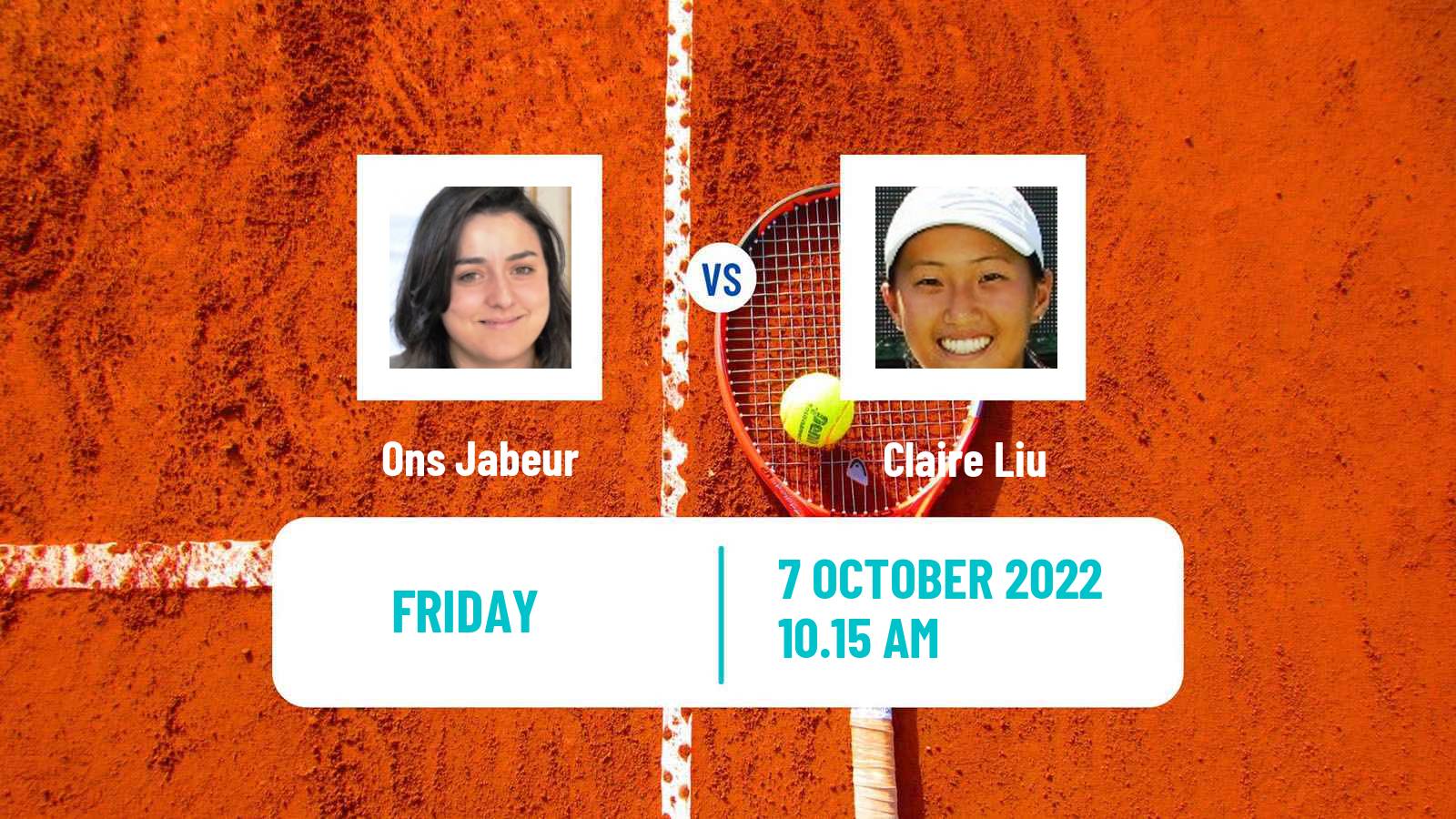 Tennis WTA Monastir Ons Jabeur - Claire Liu