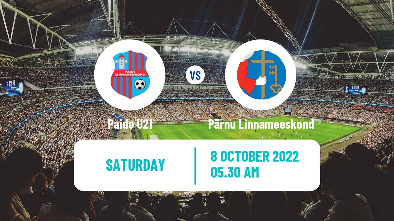 Soccer Estonian Esiliiga Paide U21 - Pärnu Linnameeskond