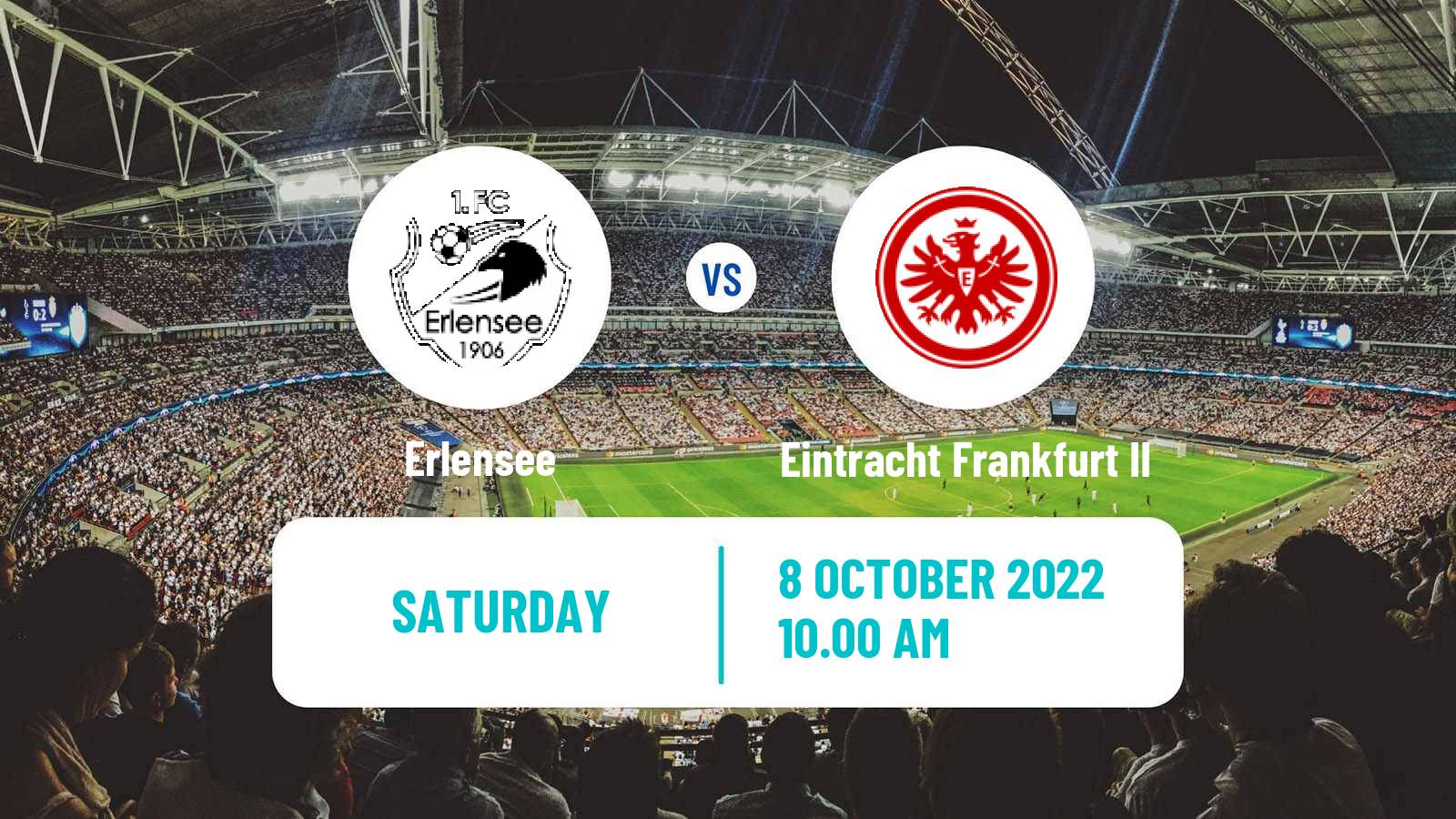 Soccer German Oberliga Hessen Erlensee - Eintracht Frankfurt II