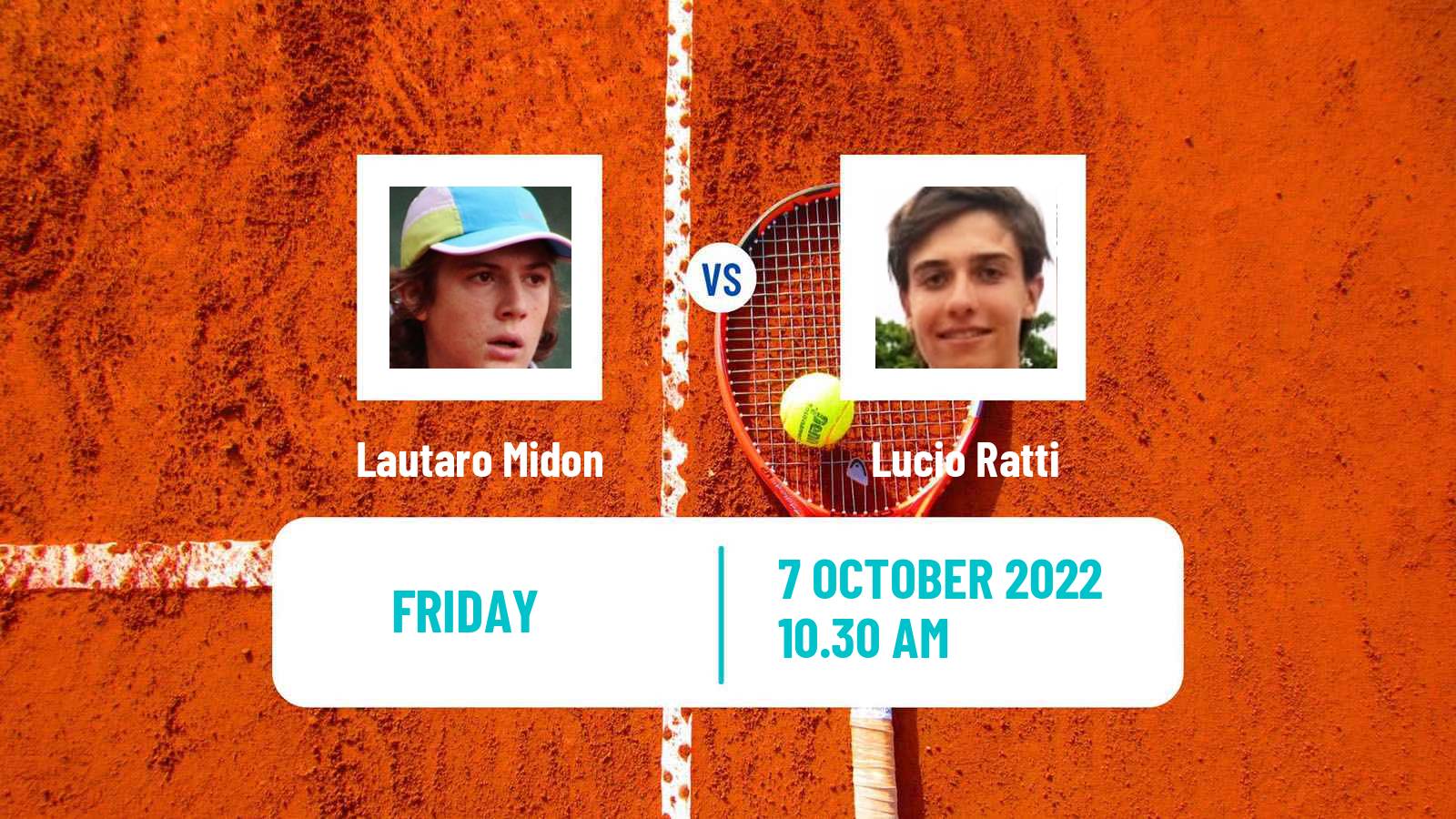 Tennis ITF Tournaments Lautaro Midon - Lucio Ratti