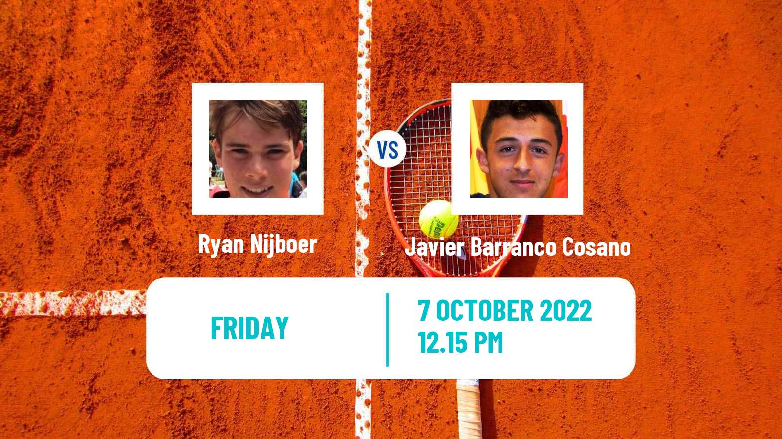 Tennis ITF Tournaments Ryan Nijboer - Javier Barranco Cosano