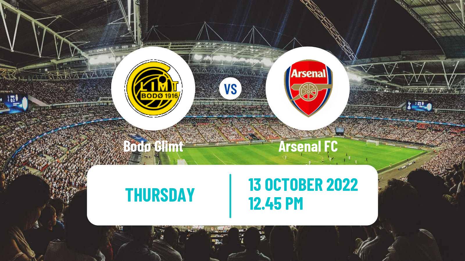 Soccer UEFA Europa League Bodø Glimt - Arsenal