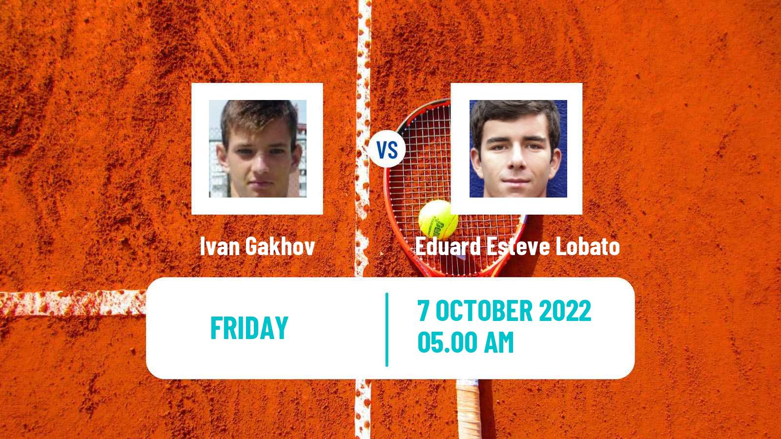 Tennis ITF Tournaments Ivan Gakhov - Eduard Esteve Lobato