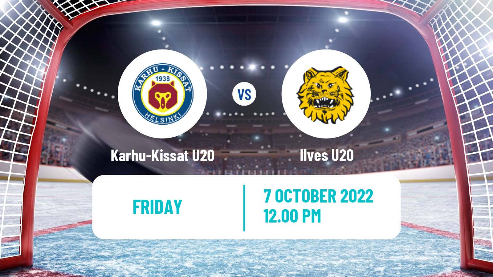 Hockey Finnish SM-sarja U20 Karhu-Kissat U20 - Ilves U20