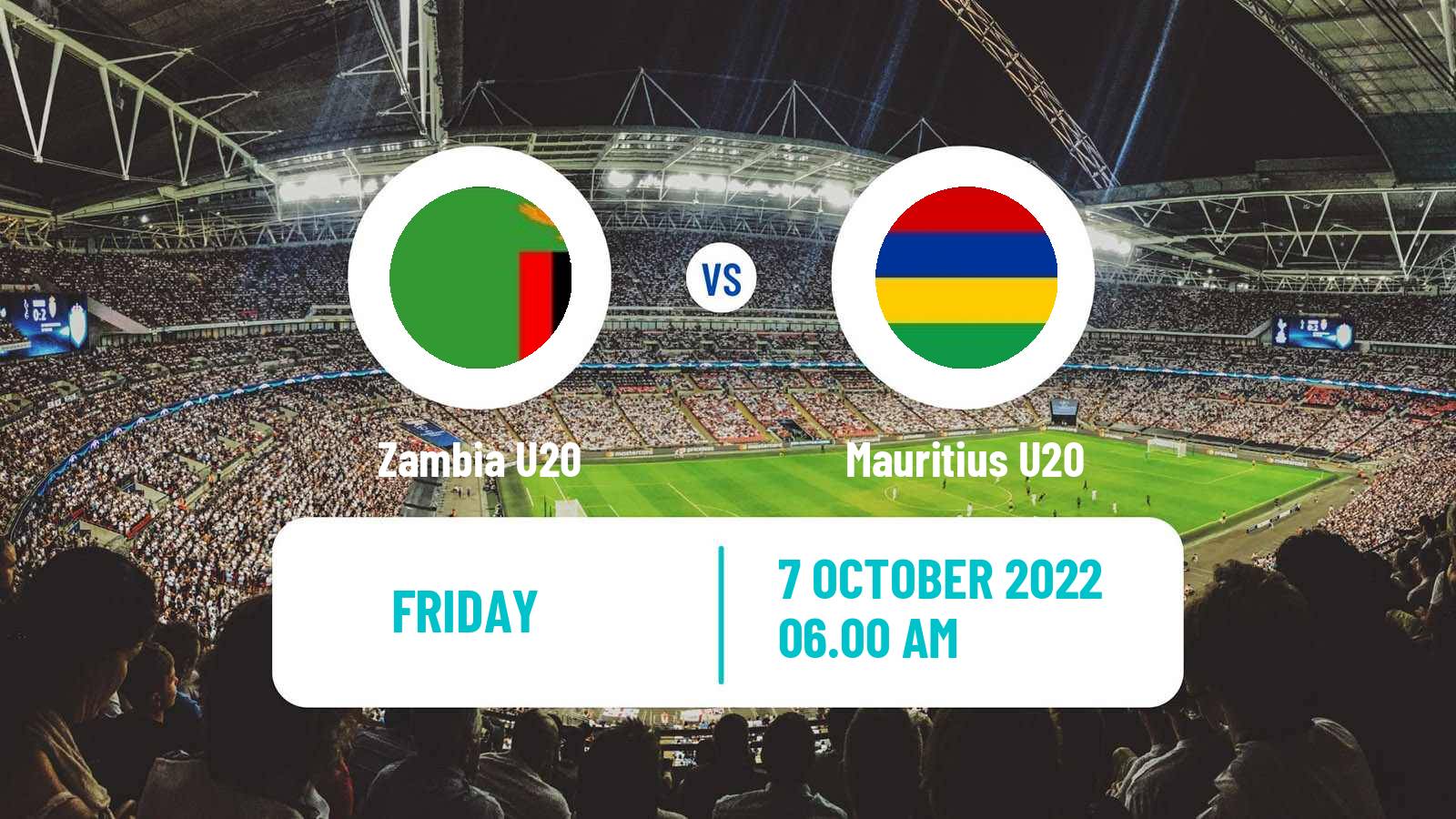 Soccer COSAFA Championship U20 Zambia U20 - Mauritius U20