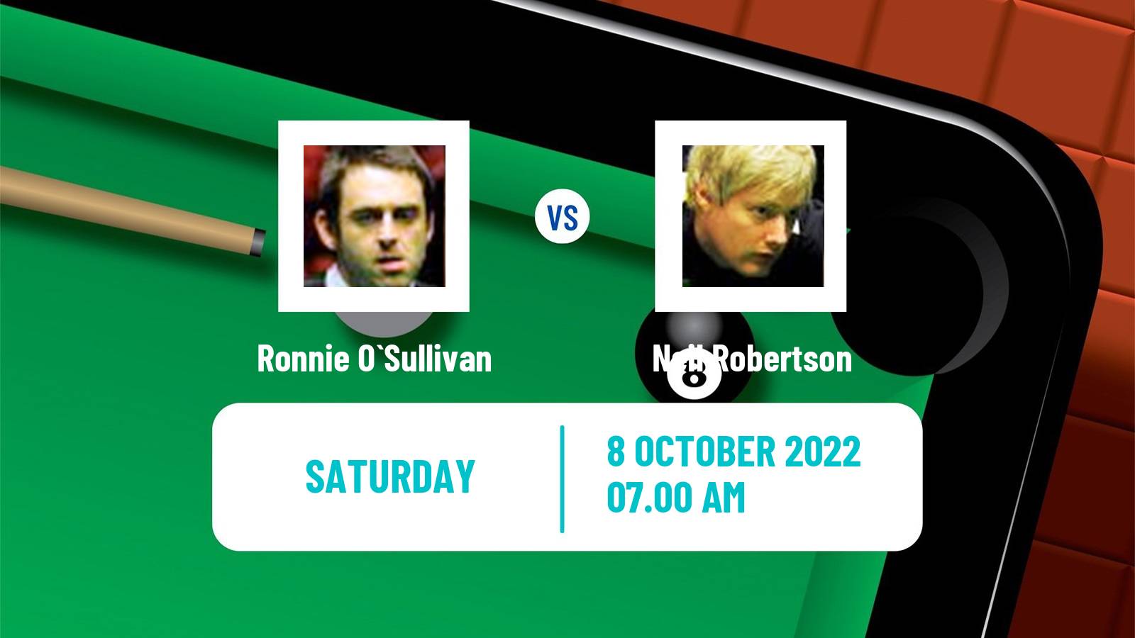 Snooker Snooker Ronnie O`Sullivan - Neil Robertson