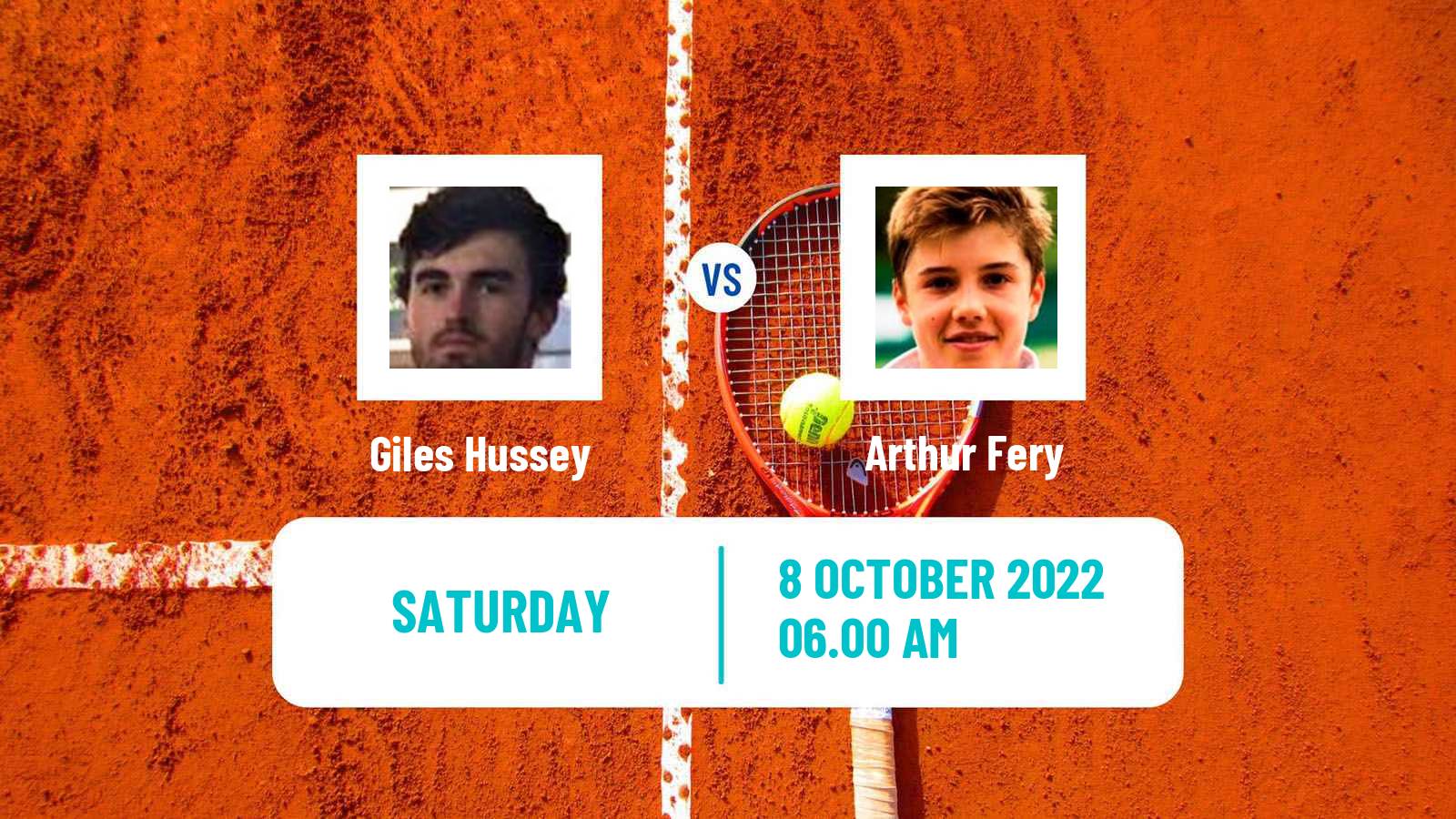 Tennis ITF Tournaments Giles Hussey - Arthur Fery