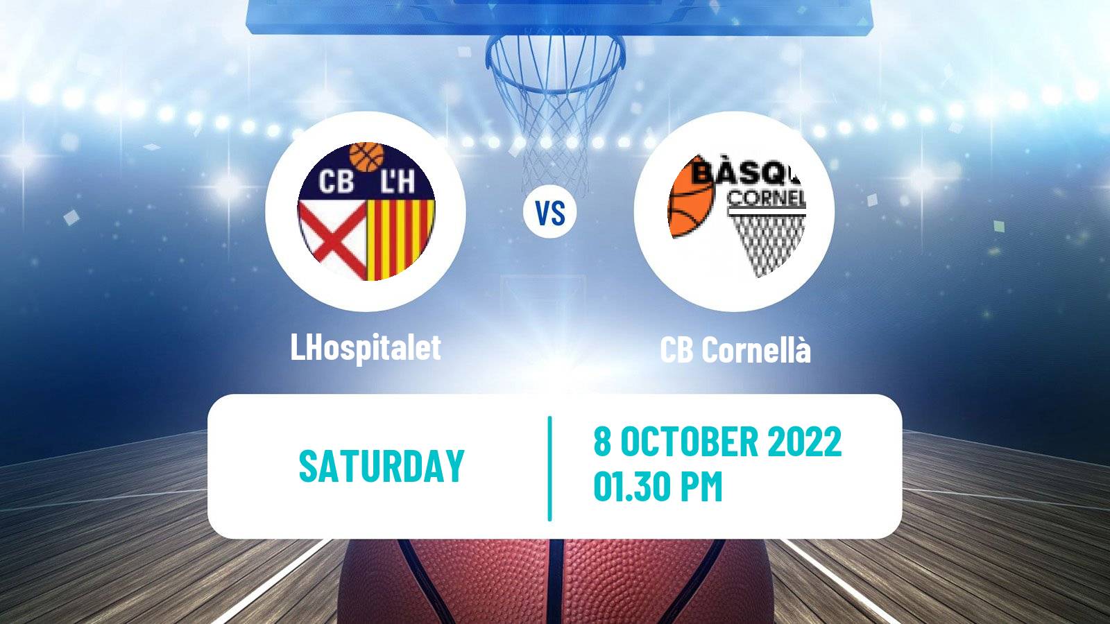 Basketball Spanish LEB Plata LHospitalet - Cornellà