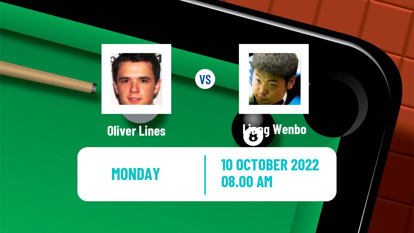Snooker Snooker Oliver Lines - Liang Wenbo