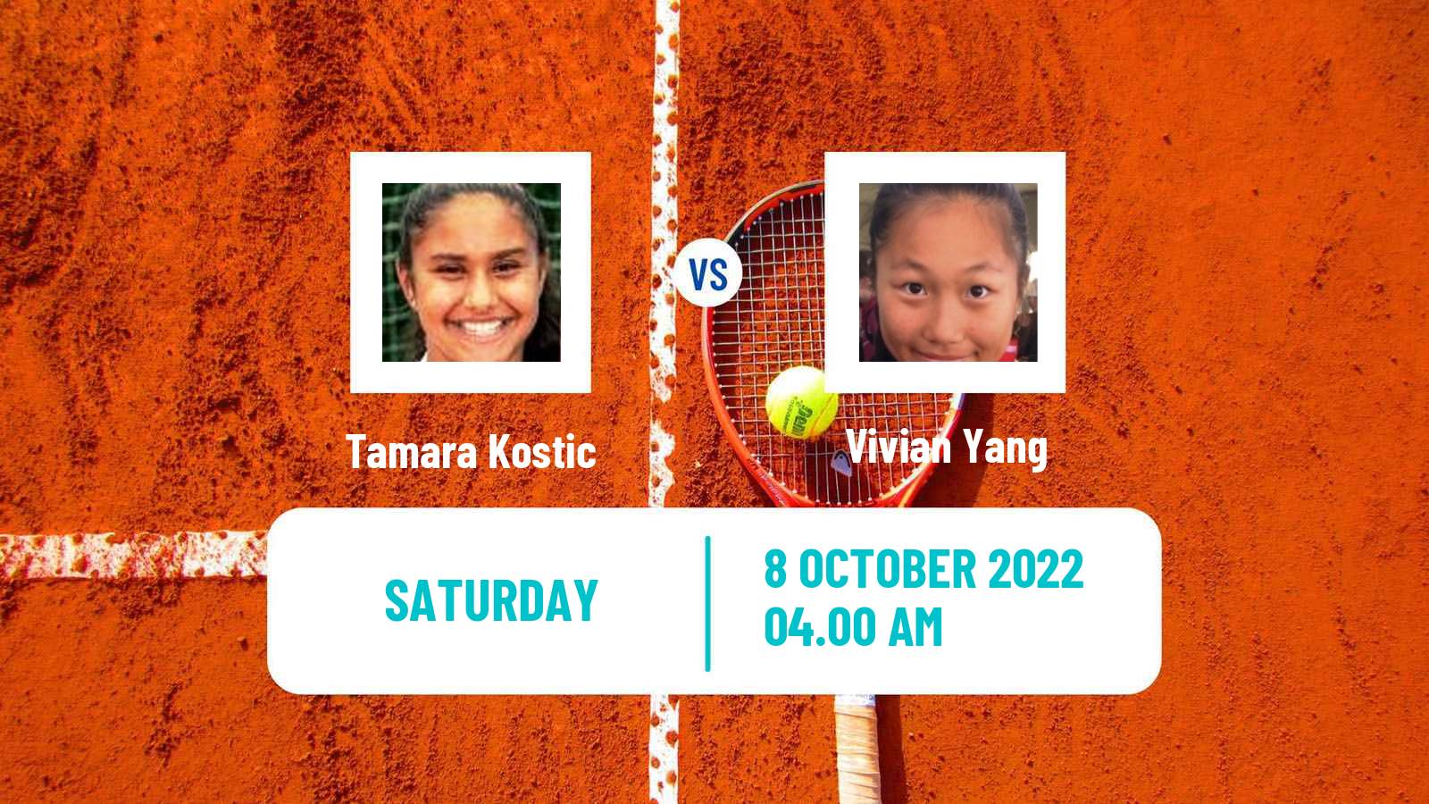 Tennis ITF Tournaments Tamara Kostic - Vivian Yang