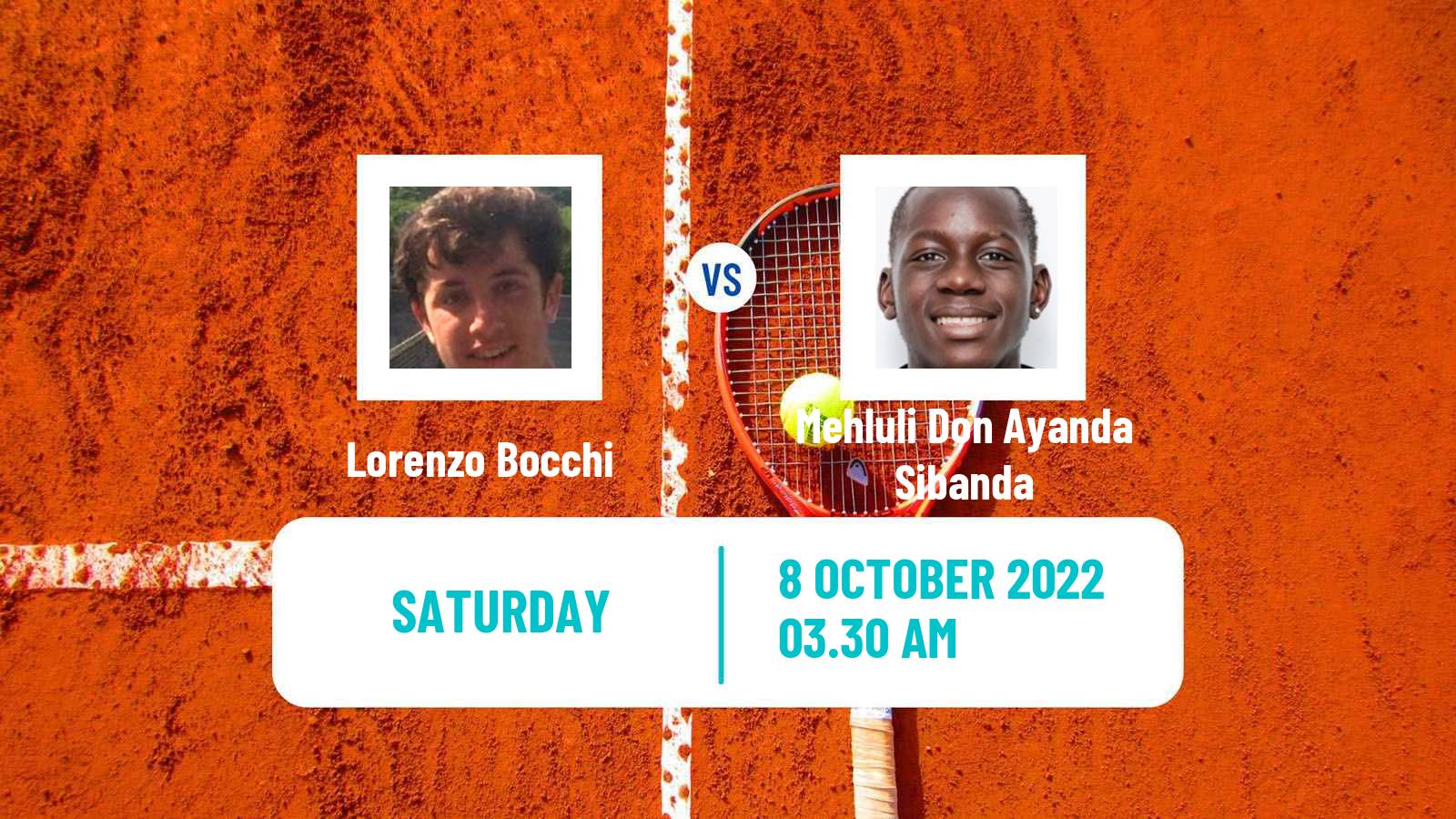Tennis ITF Tournaments Lorenzo Bocchi - Mehluli Don Ayanda Sibanda