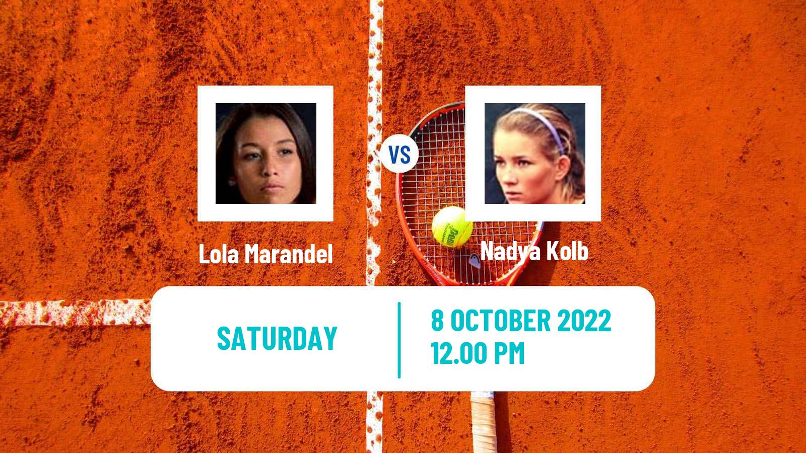 Tennis ITF Tournaments Lola Marandel - Nadya Kolb