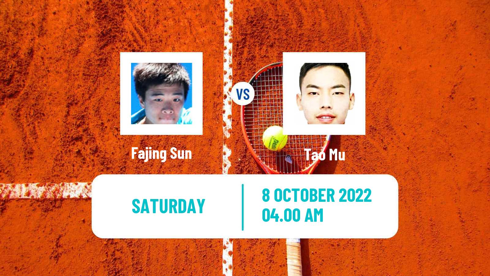 Tennis ITF Tournaments Fajing Sun - Tao Mu