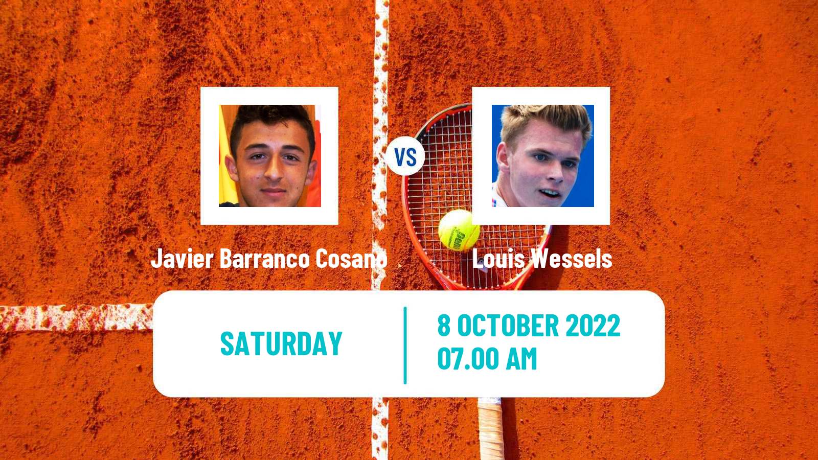 Tennis ITF Tournaments Javier Barranco Cosano - Louis Wessels