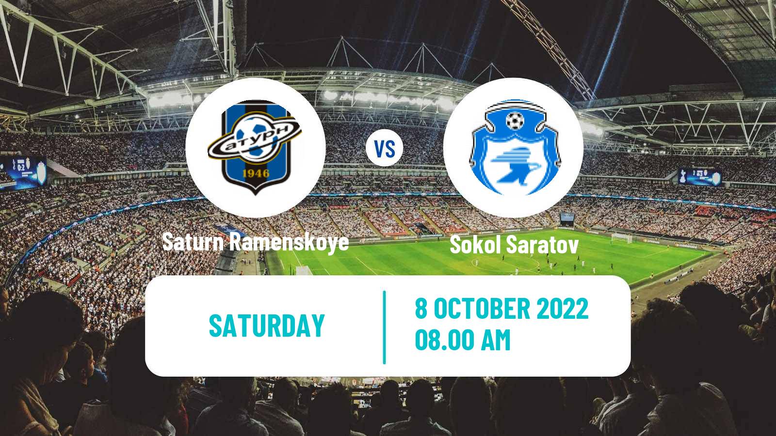 Soccer Russian FNL 2 Group 3 Saturn Ramenskoye - Sokol Saratov