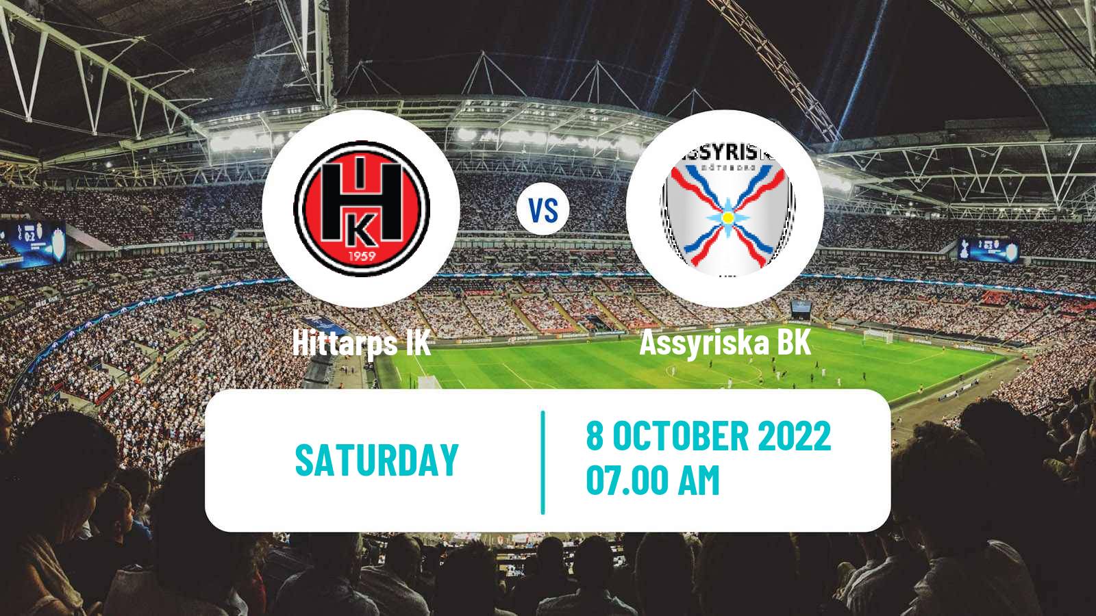 Soccer Swedish Division 2 - Västra Götaland Hittarp - Assyriska BK