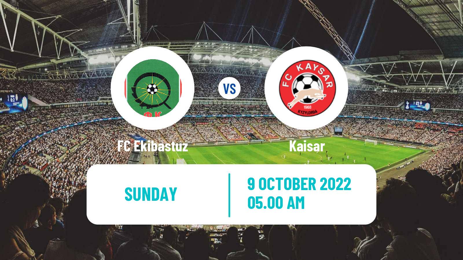 Soccer Kazakh First Division Ekibastuz - Kaisar