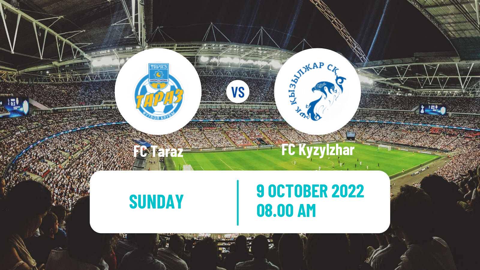 Soccer Kazakh Premier League Taraz - Kyzylzhar