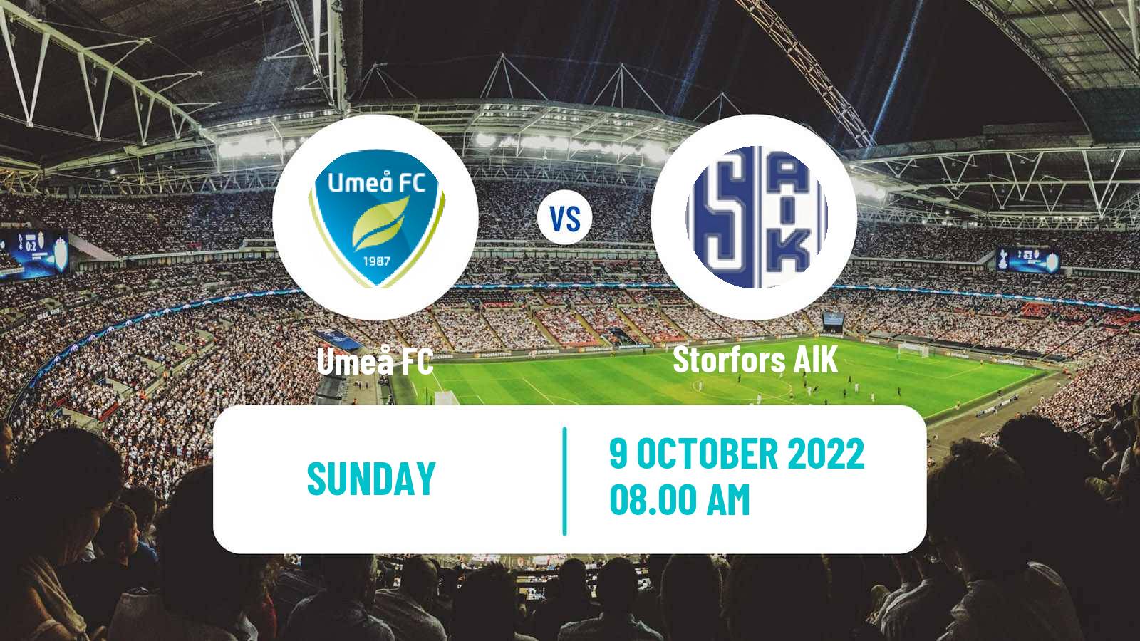 Soccer Swedish Division 2 - Norrland Umeå - Storfors