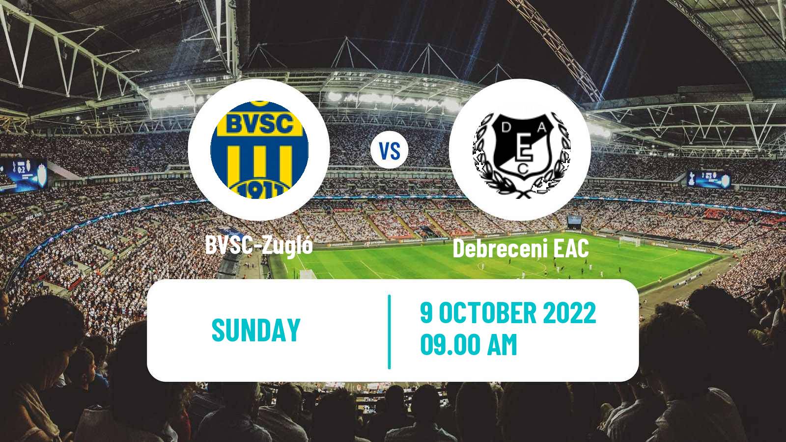Soccer Hungarian NB III East BVSC-Zugló - Debreceni EAC