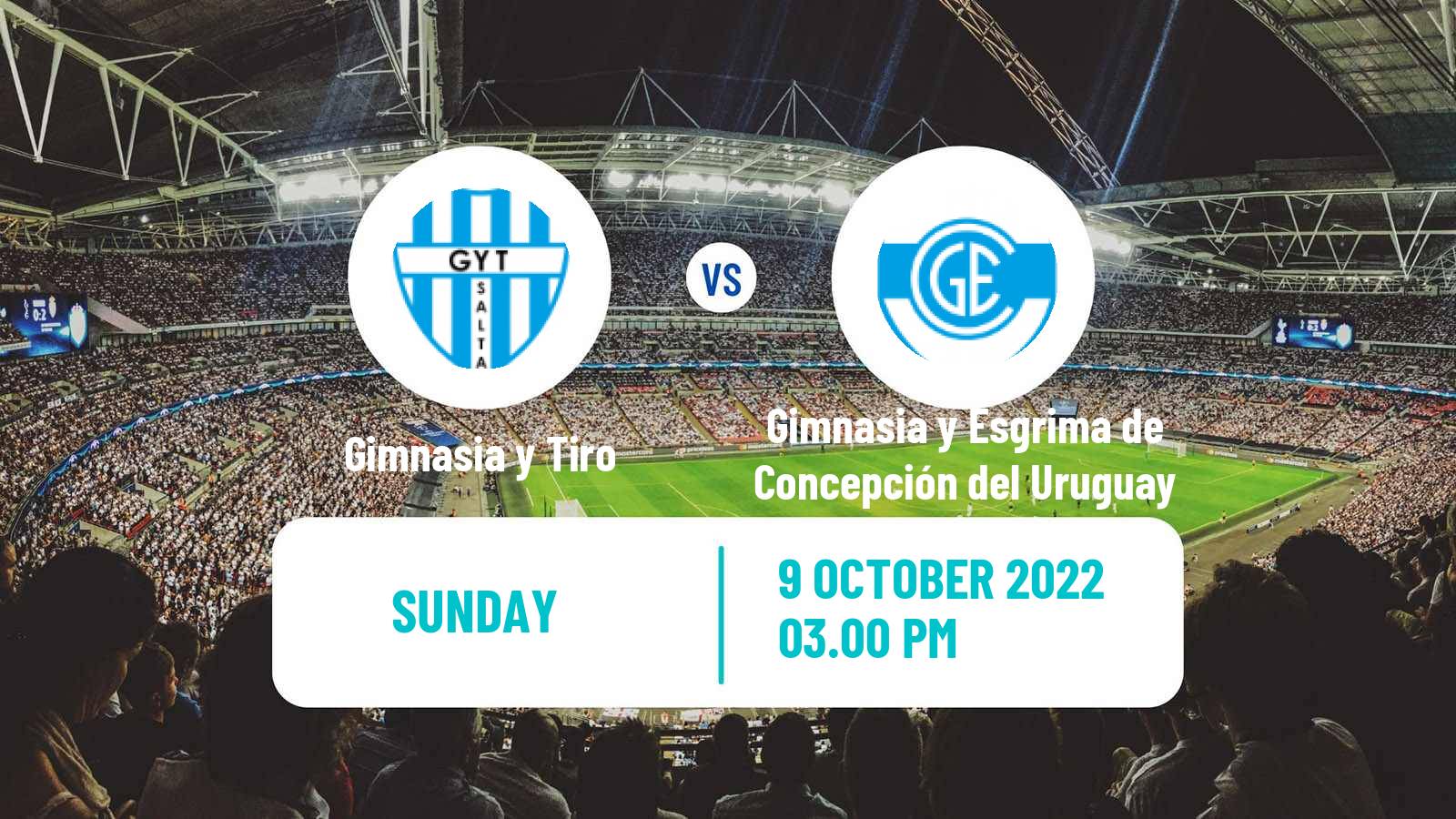 Soccer Argentinian Torneo Federal Gimnasia y Tiro - Gimnasia y Esgrima de Concepción del Uruguay