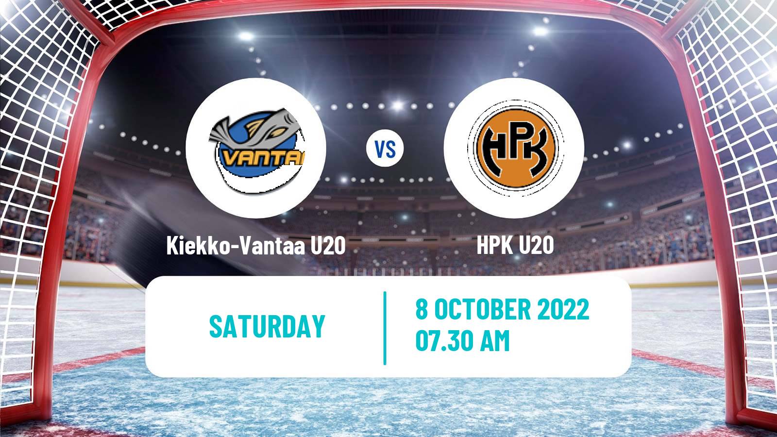 Hockey Finnish SM-sarja U20 Kiekko-Vantaa U20 - HPK U20