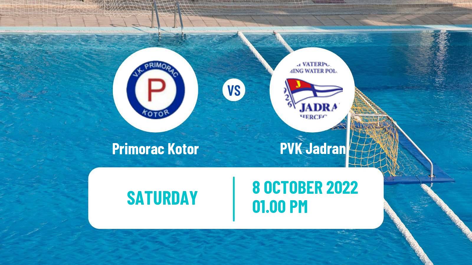 Water polo Regional League Water Polo Primorac Kotor - PVK Jadran