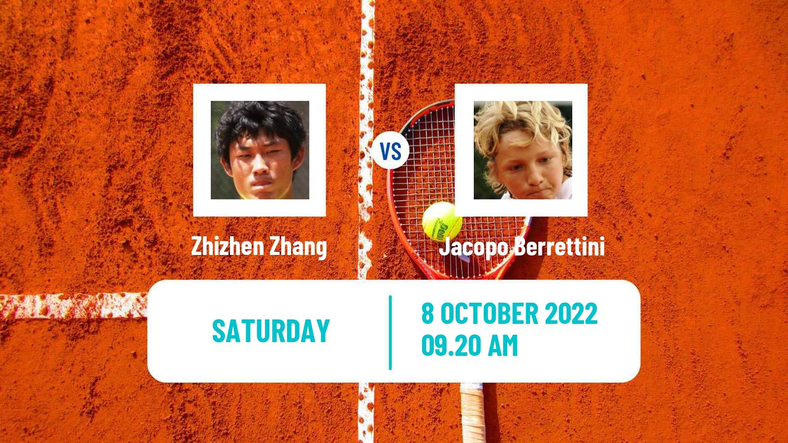 Tennis ATP Florence Zhizhen Zhang - Jacopo Berrettini