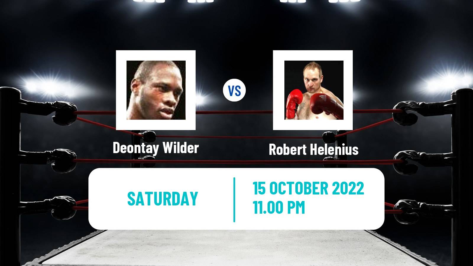 Boxing Boxing Deontay Wilder - Robert Helenius