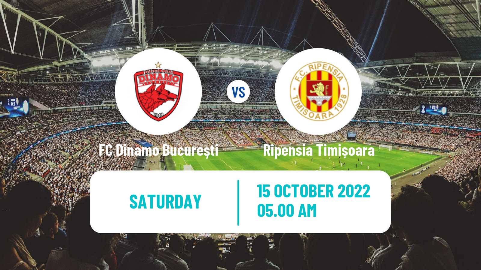 Soccer Romanian Division 2 FC Dinamo Bucureşti - Ripensia Timișoara