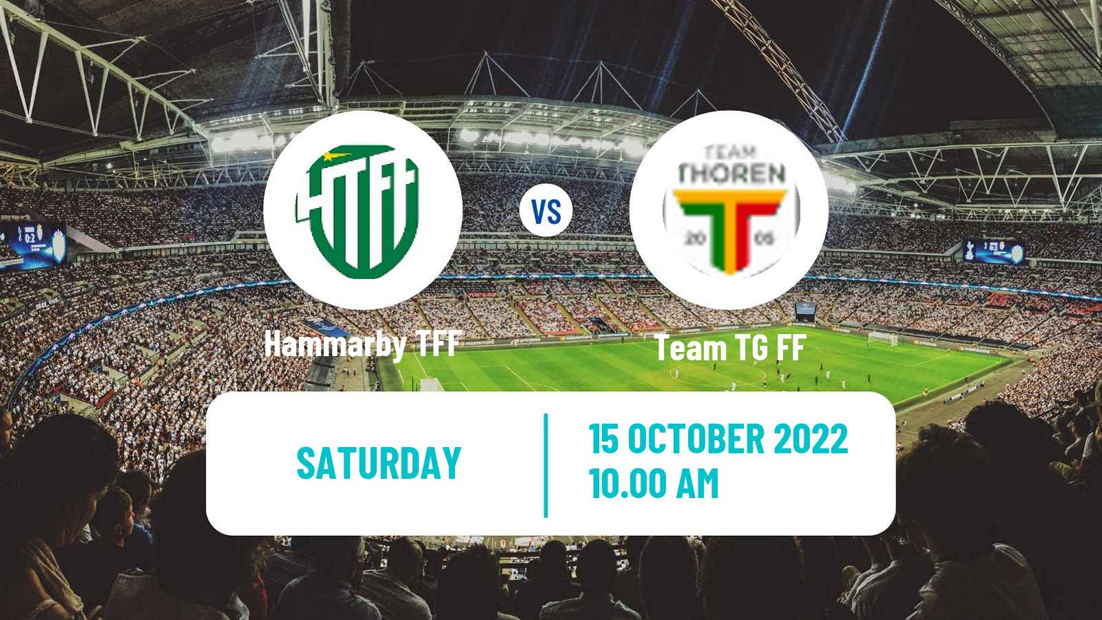 Soccer Swedish Division 1 Norra Hammarby TFF - Team TG
