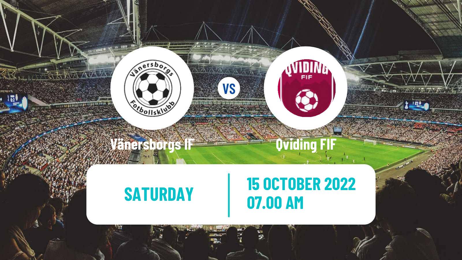 Soccer Swedish Division 1 Södra Vänersborgs IF - Qviding