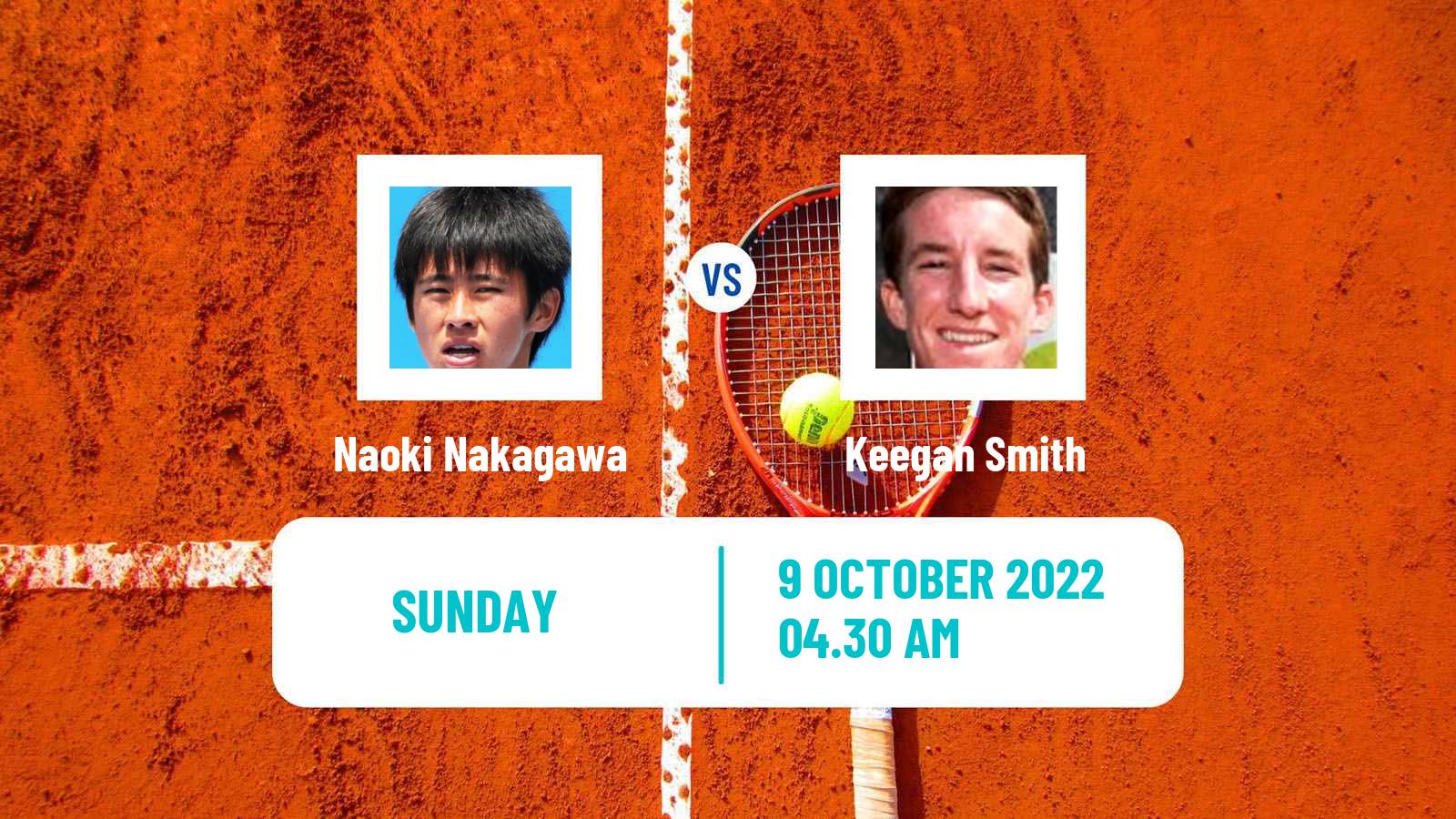 Tennis ATP Challenger Naoki Nakagawa - Keegan Smith