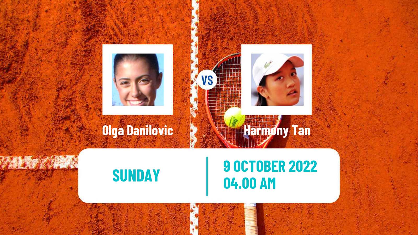 Tennis WTA Cluj Napoca Olga Danilovic - Harmony Tan