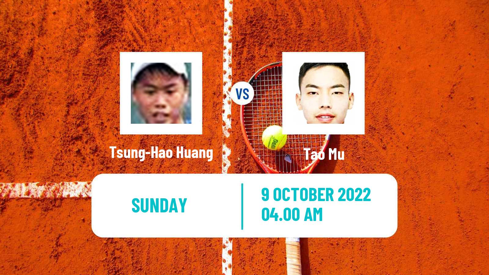 Tennis ITF Tournaments Tsung-Hao Huang - Tao Mu