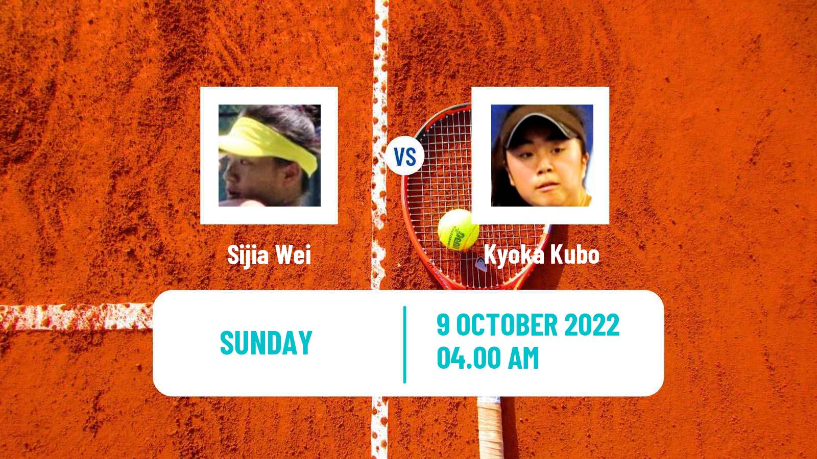 Tennis ITF Tournaments Sijia Wei - Kyoka Kubo