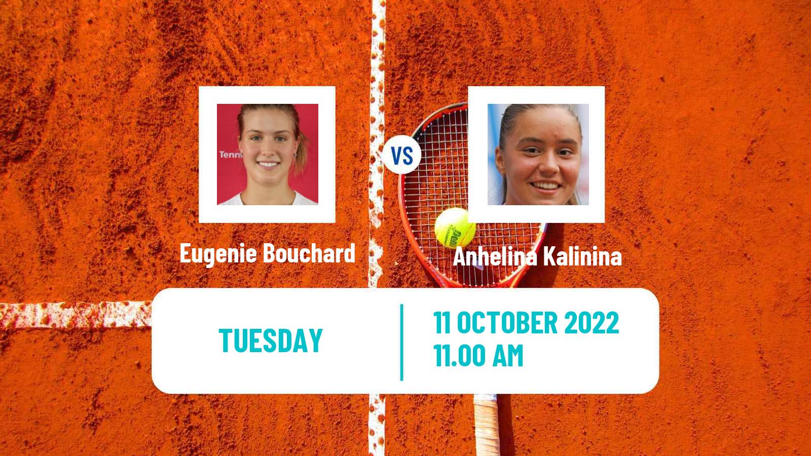 Tennis WTA Cluj Napoca Eugenie Bouchard - Anhelina Kalinina