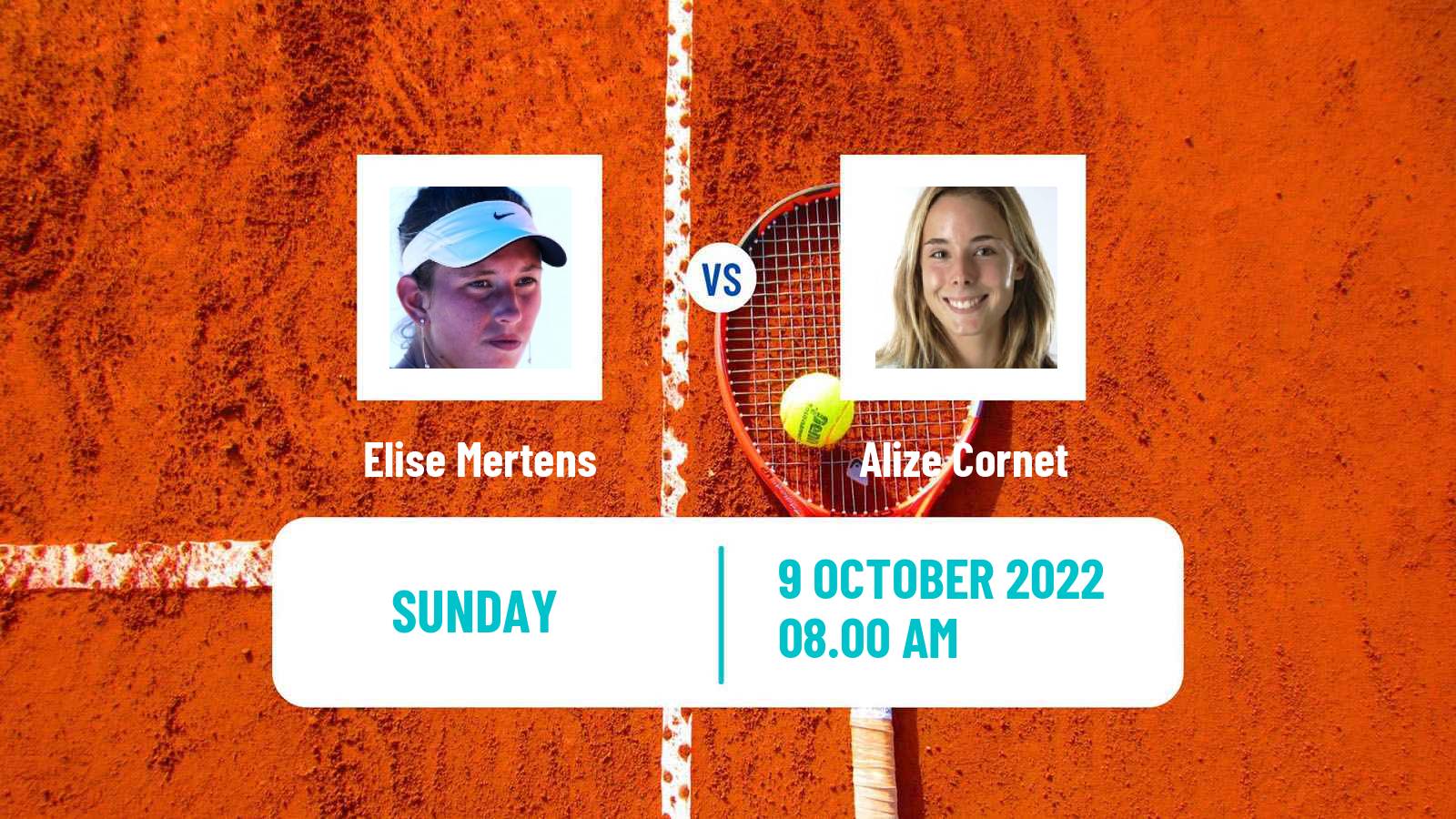 Tennis WTA Monastir Elise Mertens - Alize Cornet