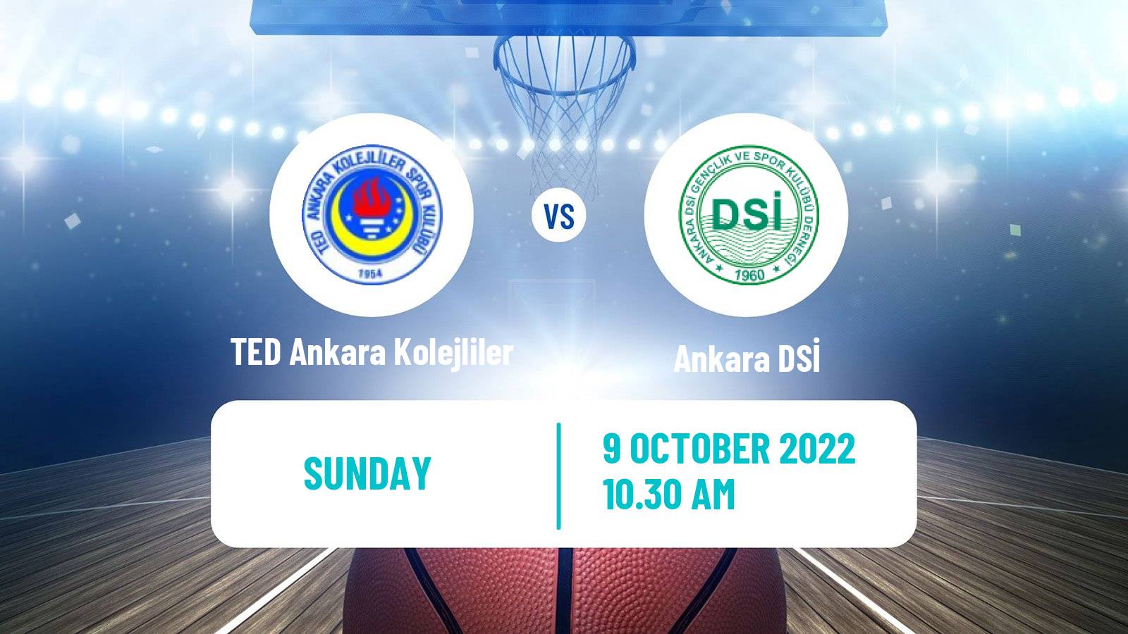 Basketball Turkish TBL TED Ankara Kolejliler - Ankara DSİ