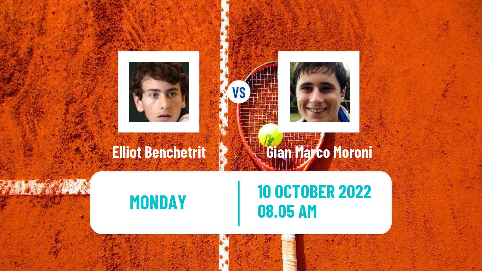 Tennis ATP Challenger Elliot Benchetrit - Gian Marco Moroni