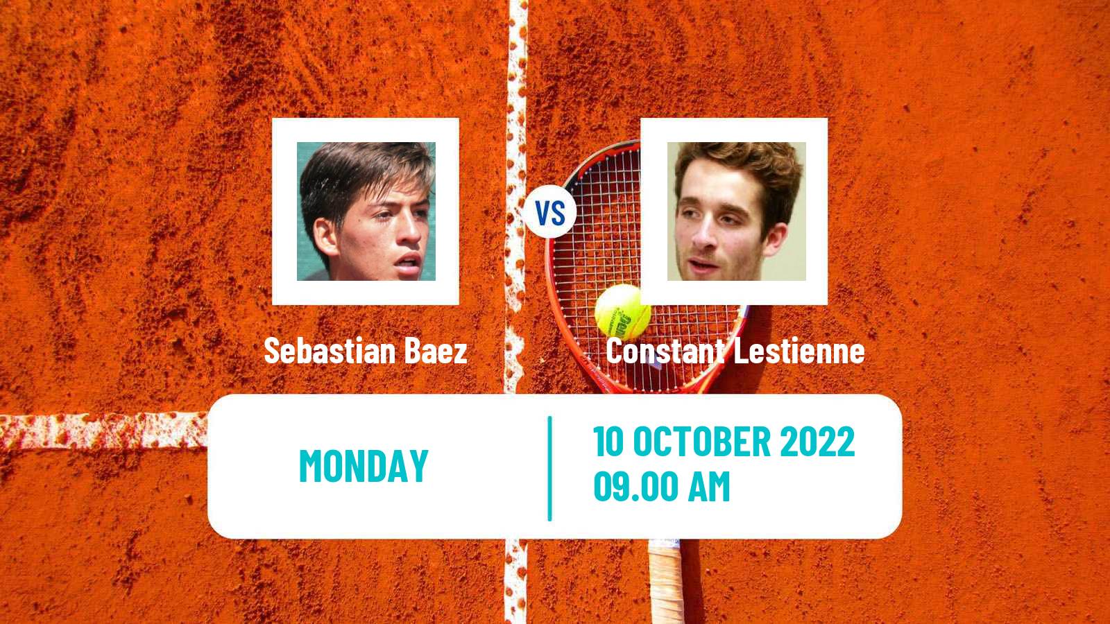 Tennis ATP Gijon Sebastian Baez - Constant Lestienne